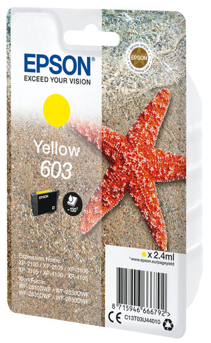 Epson C13T03U44010 ink cartridge 1 pc(s) Original Standard Yield Yellow Epson C13T03U44010 ink cartridge 1 pc(s) Original Standard Yield Yellow